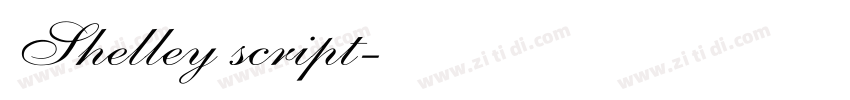 Shelley script字体转换